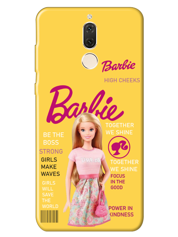 Huawei%20Mate%2010%20Lite%20Barbie%20Sarı%20Telefon%20Kılıfı