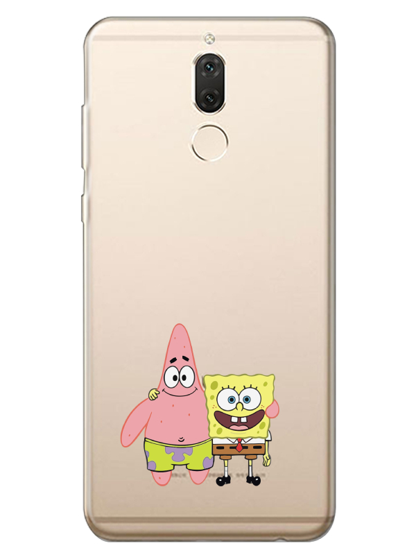 Huawei%20Mate%2010%20Lite%20Sünger%20Bob%20Ve%20Patrickstar%20Şeffaf%20Telefon%20Kılıfı