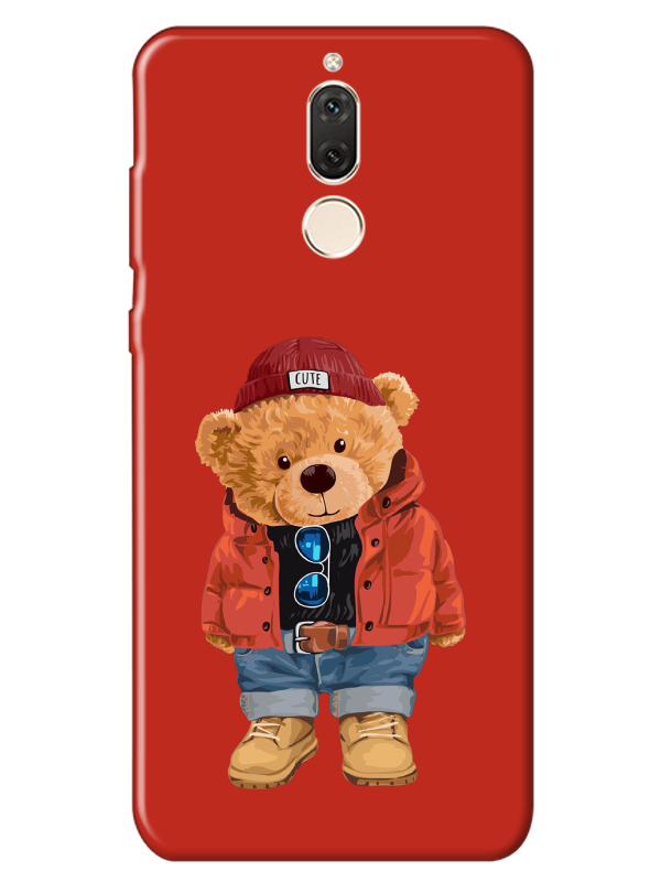 Huawei%20Mate%2010%20Lite%20Teddy%20Bear%20Kırmızı%20Telefon%20Kılıfı