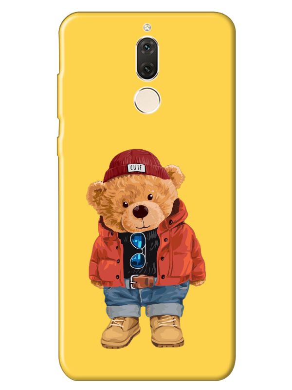 Huawei%20Mate%2010%20Lite%20Teddy%20Bear%20Sarı%20Telefon%20Kılıfı