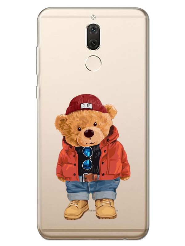 Huawei%20Mate%2010%20Lite%20Teddy%20Bear%20Şeffaf%20Telefon%20Kılıfı