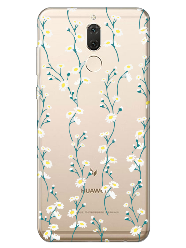 Huawei%20Mate%2010%20Lite%20Papatya%20Sarmaşığı%20Şeffaf%20Telefon%20Kılıfı