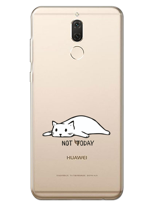 Huawei%20Mate%2010%20Lite%20Not%20Today%20Kedi%20Şeffaf%20Telefon%20Kılıfı