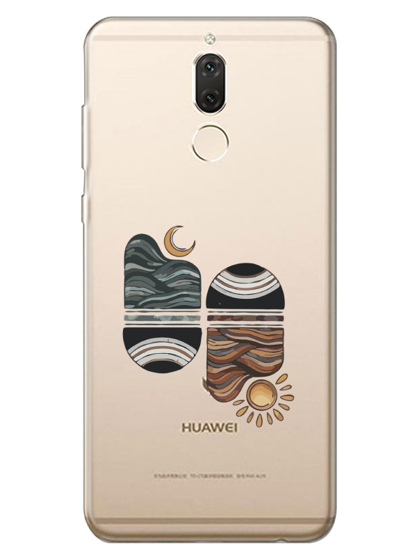 Huawei%20Mate%2010%20Lite%20Sunset%20Wave%20Şeffaf%20Telefon%20Kılıfı