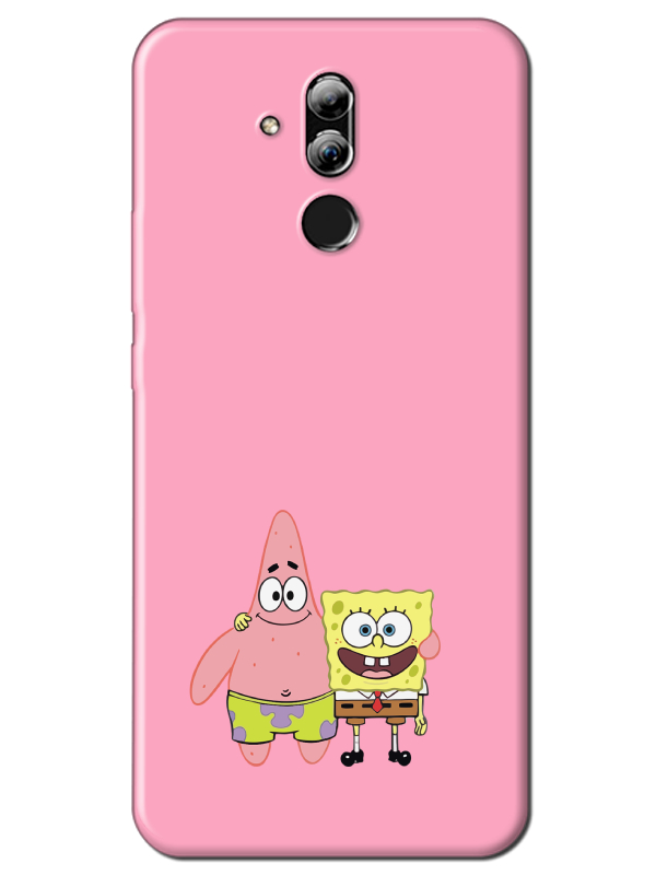 Huawei%20Mate%2020%20Lite%20Sünger%20Bob%20Ve%20Patrickstar%20Pembe%20Telefon%20Kılıfı