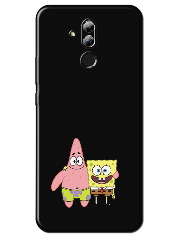 Huawei%20Mate%2020%20Lite%20Sünger%20Bob%20Ve%20Patrickstar%20Siyah%20Telefon%20Kılıfı