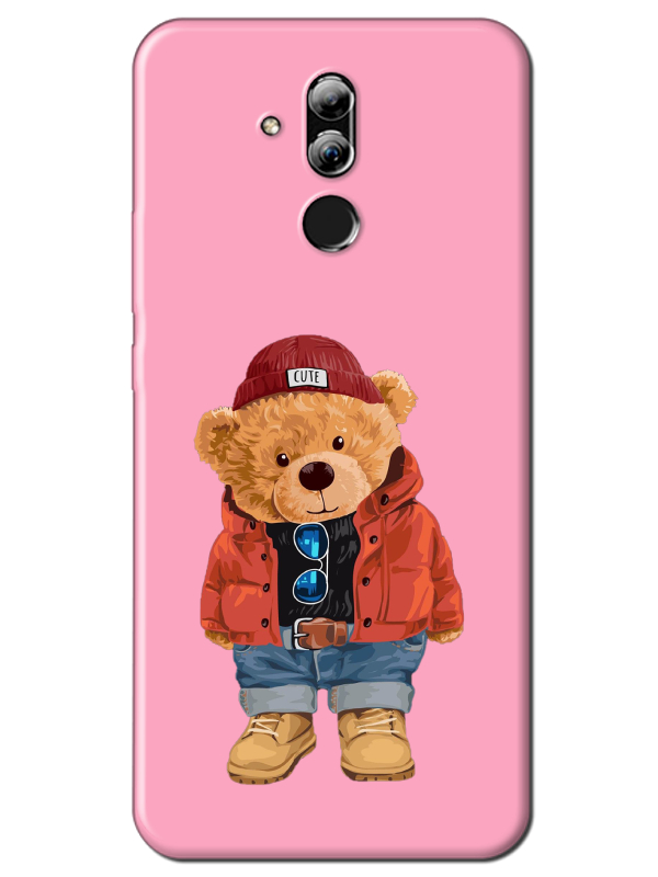 Huawei%20Mate%2020%20Lite%20Teddy%20Bear%20Pembe%20Telefon%20Kılıfı