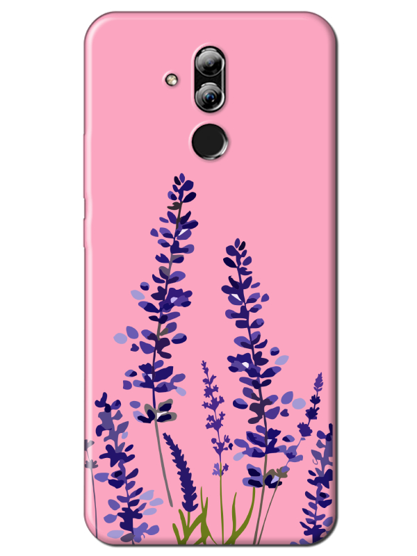 Huawei%20Mate%2020%20Lite%20Lavanta%20Desenli%20Pembe%20Telefon%20Kılıfı