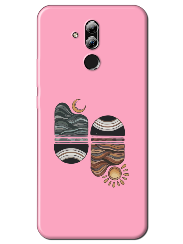 Huawei%20Mate%2020%20Lite%20Sunset%20Wave%20Pembe%20Telefon%20Kılıfı