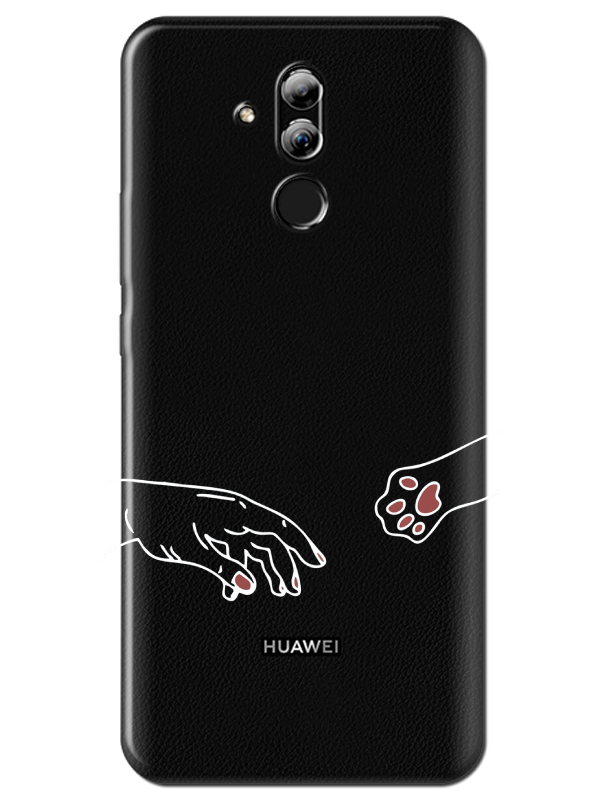 Huawei%20Mate%2020%20Lite%20Hand%20And%20Paw%20Şeffaf%20Telefon%20Kılıfı