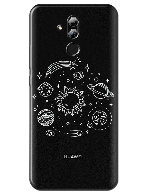 Huawei%20Mate%2020%20Lite%20Gezegen%20Şeffaf%20Telefon%20Kılıfı