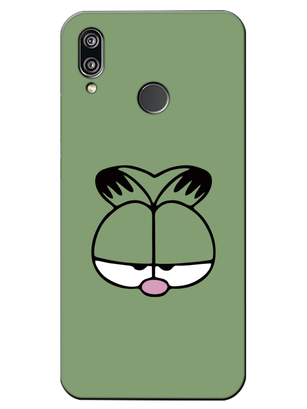 Huawei%20P20%20Lite%20Garfield%20Yeşil%20Telefon%20Kılıfı