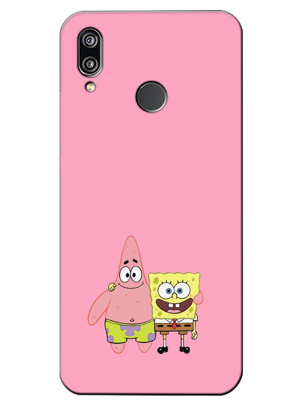 Huawei%20P20%20Lite%20Sünger%20Bob%20Ve%20Patrickstar%20Pembe%20Telefon%20Kılıfı