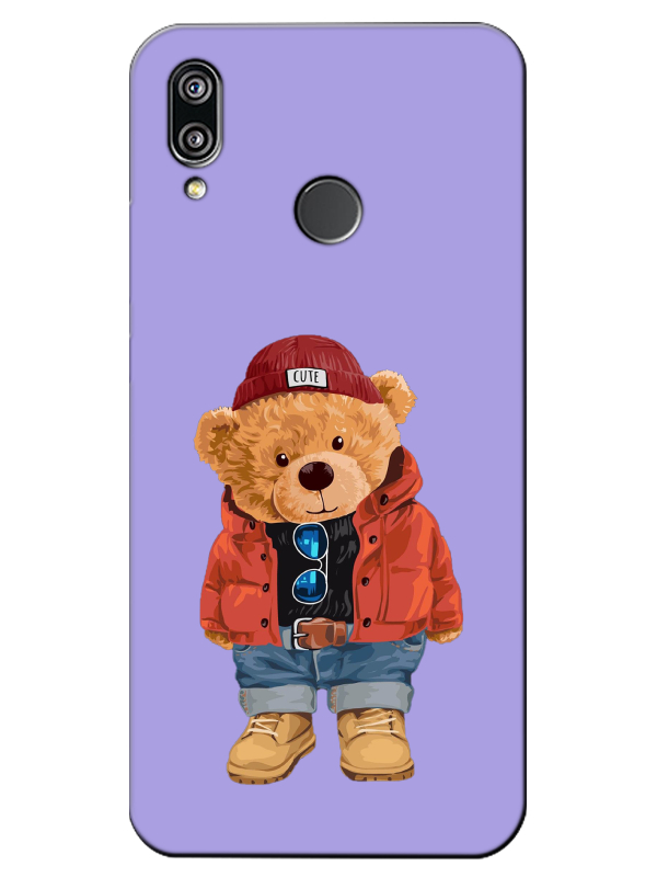 Huawei%20P20%20Lite%20Teddy%20Bear%20Lila%20Telefon%20Kılıfı