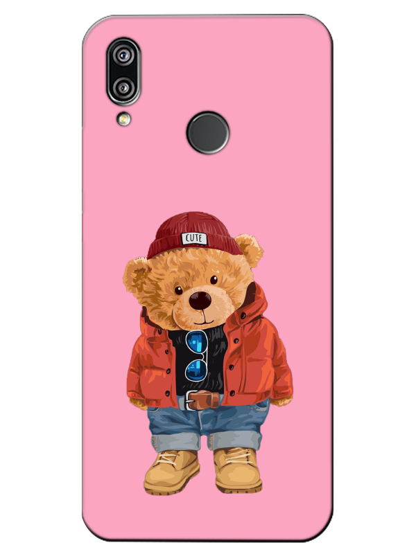 Huawei%20P20%20Lite%20Teddy%20Bear%20Pembe%20Telefon%20Kılıfı