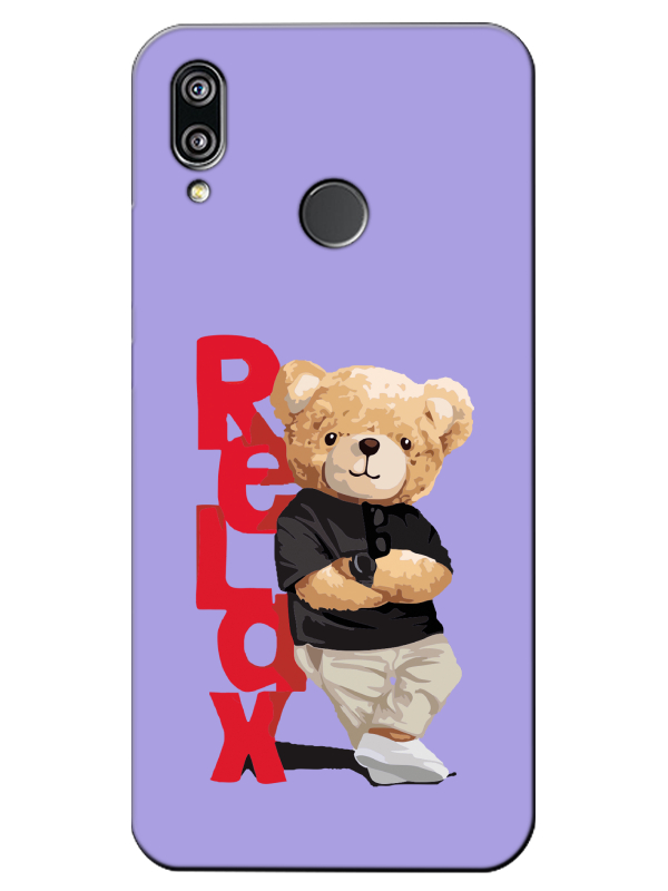 Huawei%20P20%20Lite%20Teddy%20Bear%20Relax%20Lila%20Telefon%20Kılıfı