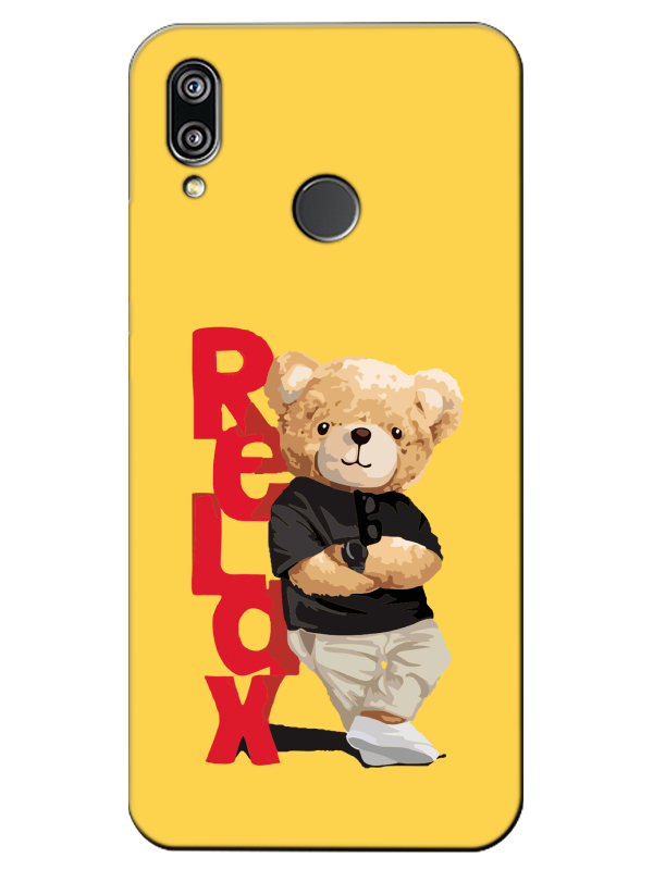 Huawei%20P20%20Lite%20Teddy%20Bear%20Relax%20Sarı%20Telefon%20Kılıfı