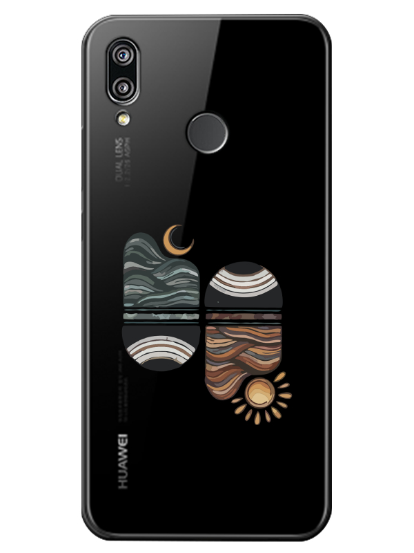 Huawei%20P20%20Lite%20Sunset%20Wave%20Şeffaf%20Telefon%20Kılıfı