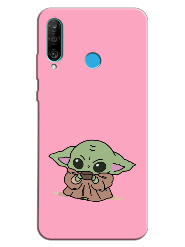 Huawei%20P30%20Lite%20Baby%20Yoda%20Pembe%20Telefon%20Kılıfı