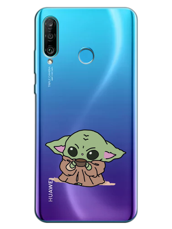 Huawei%20P30%20Lite%20Baby%20Yoda%20Şeffaf%20Telefon%20Kılıfı