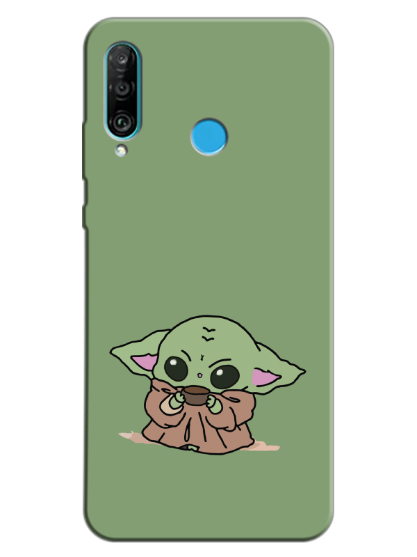 Huawei%20P30%20Lite%20Baby%20Yoda%20Yeşil%20Telefon%20Kılıfı