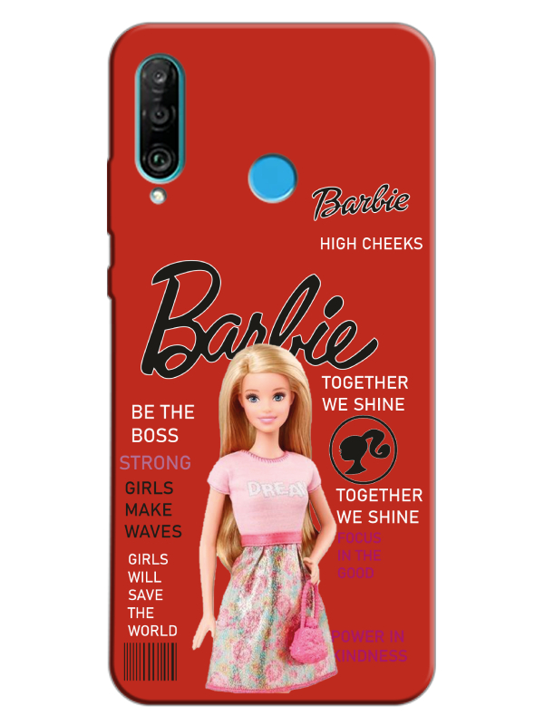 Huawei%20P30%20Lite%20Barbie%20Kırmızı%20Telefon%20Kılıfı