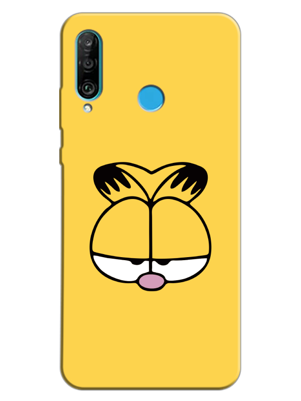 Huawei%20P30%20Lite%20Garfield%20Sarı%20Telefon%20Kılıfı