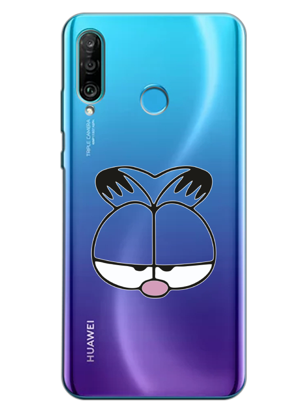 Huawei%20P30%20Lite%20Garfield%20Şeffaf%20Telefon%20Kılıfı