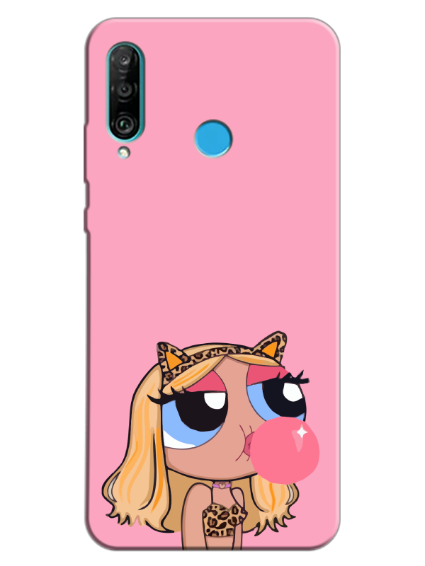 Huawei%20P30%20Lite%20Powerpuff%20Girls%20Pembe%20Telefon%20Kılıfı