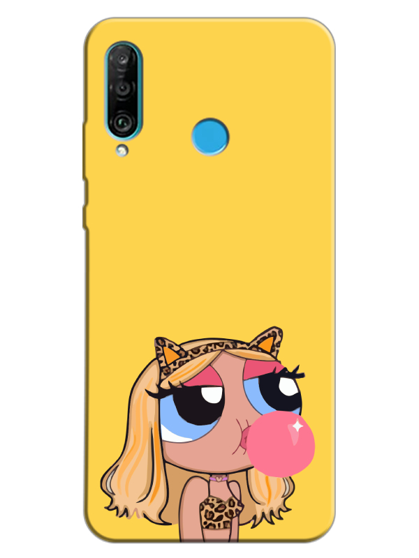 Huawei%20P30%20Lite%20Powerpuff%20Girls%20Sarı%20Telefon%20Kılıfı