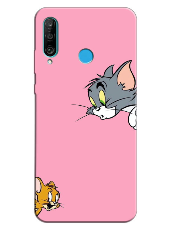 Huawei%20P30%20Lite%20Tom%20And%20Jerry%20Pembe%20Telefon%20Kılıfı