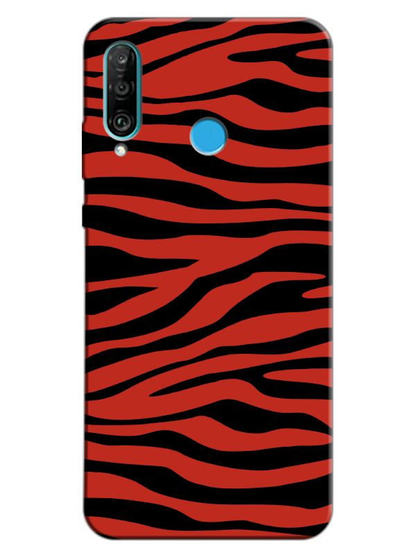 Huawei%20P30%20Lite%20Zebra%20Desen%20Kırmızı%20Telefon%20Kılıfı