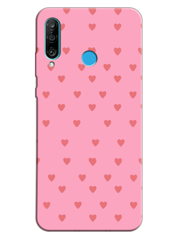 Huawei%20P30%20Lite%20Minik%20Kalpler%20Pembe%20Telefon%20Kılıfı