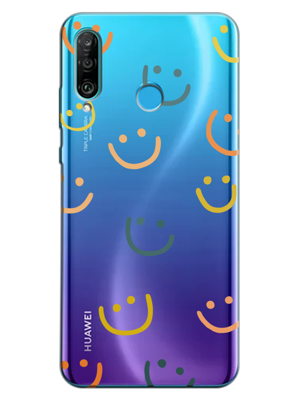 Huawei%20P30%20Lite%20Emoji%20Gülen%20Yüz%20Şeffaf%20Telefon%20Kılıfı