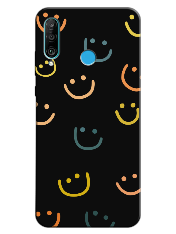 Huawei%20P30%20Lite%20Emoji%20Gülen%20Yüz%20Siyah%20Telefon%20Kılıfı