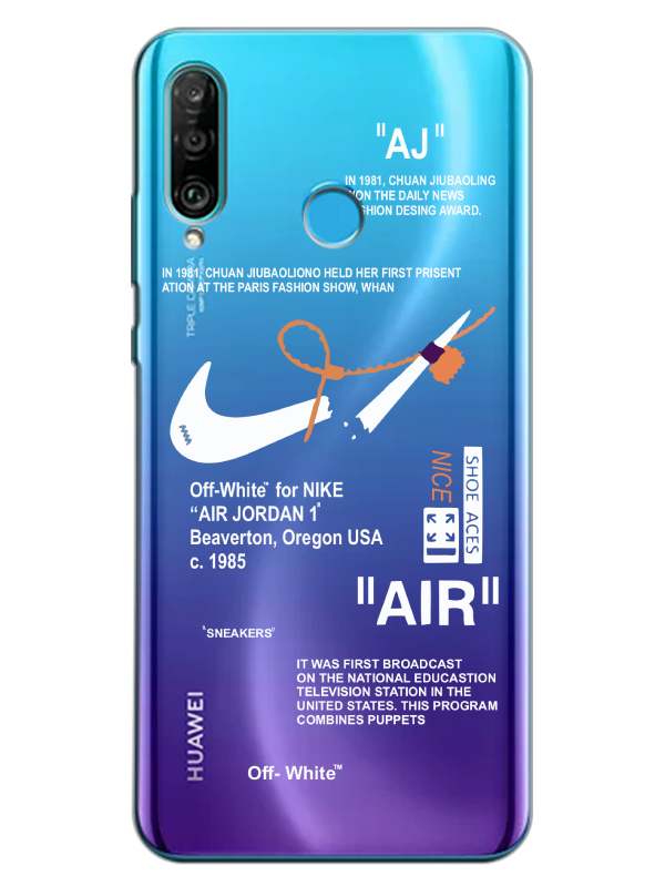 Huawei%20P30%20Lite%20Nike%20Air%20Şeffaf%20Telefon%20Kılıfı