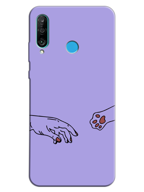 Huawei%20P30%20Lite%20Hand%20And%20Paw%20Lila%20Telefon%20Kılıfı