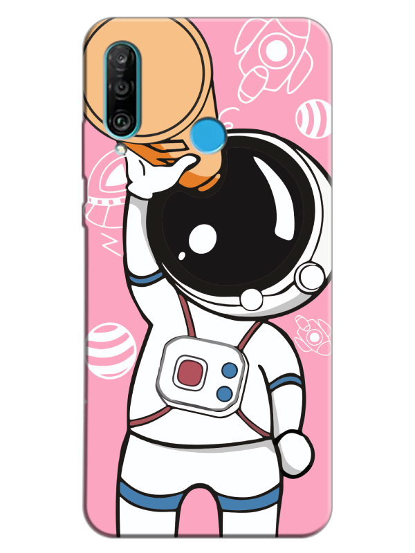 Huawei%20P30%20Lite%20Astronot%20Pembe%20Telefon%20Kılıfı