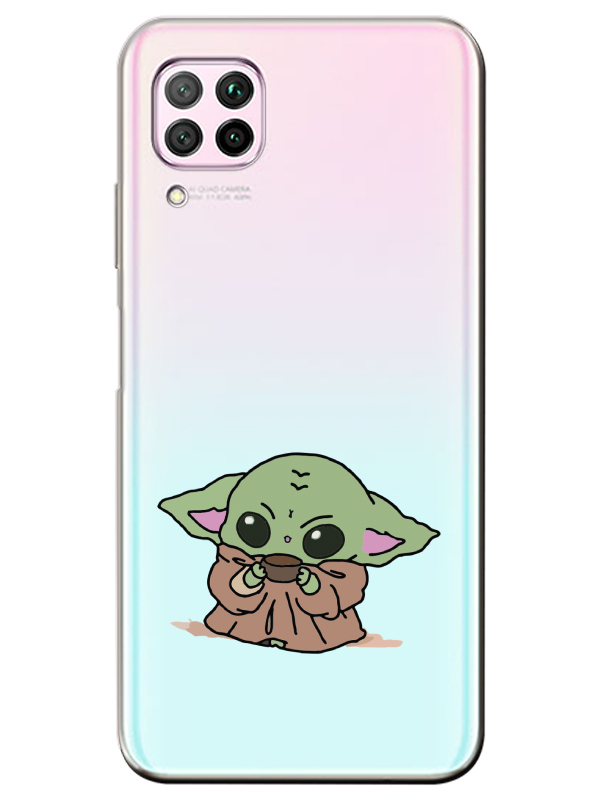 Huawei%20P40%20Lite%20Baby%20Yoda%20Şeffaf%20Telefon%20Kılıfı