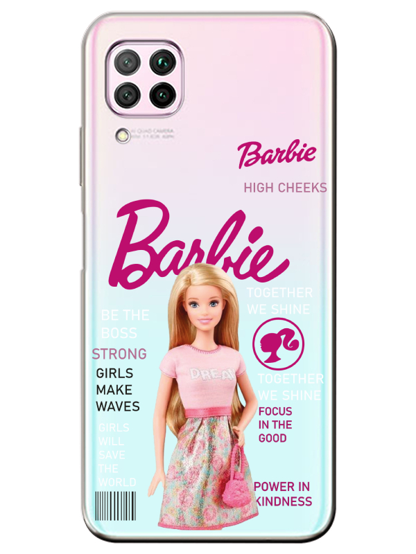 Huawei%20P40%20Lite%20Barbie%20Şeffaf%20Telefon%20Kılıfı