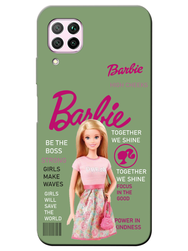 Huawei%20P40%20Lite%20Barbie%20Yeşil%20Telefon%20Kılıfı