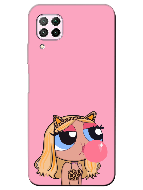 Huawei%20P40%20Lite%20Powerpuff%20Girls%20Pembe%20Telefon%20Kılıfı