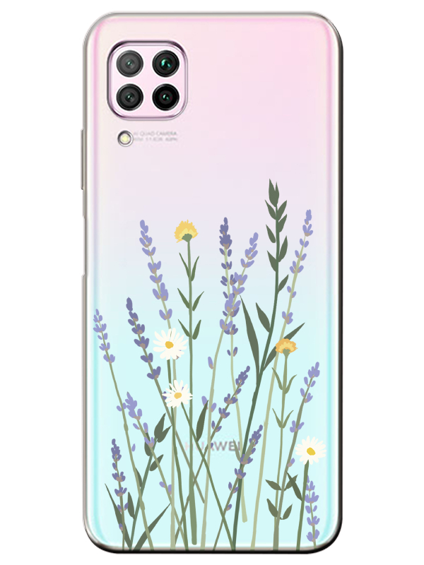 Huawei%20P40%20Lite%20Lavanta%20Desenli%20Şeffaf%20Telefon%20Kılıfı