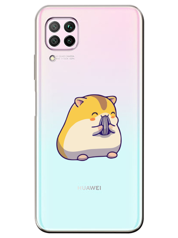 Huawei%20P40%20Lite%20Sevimli%20Hamster%20Şeffaf%20Telefon%20Kılıfı