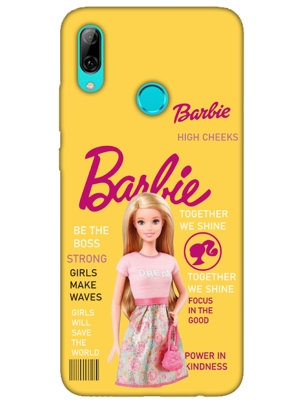 Huawei%20P%20Smart%202019%20Barbie%20Sarı%20Telefon%20Kılıfı