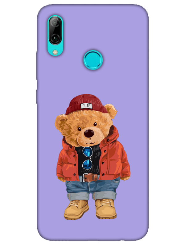 Huawei%20P%20Smart%202019%20Teddy%20Bear%20Lila%20Telefon%20Kılıfı