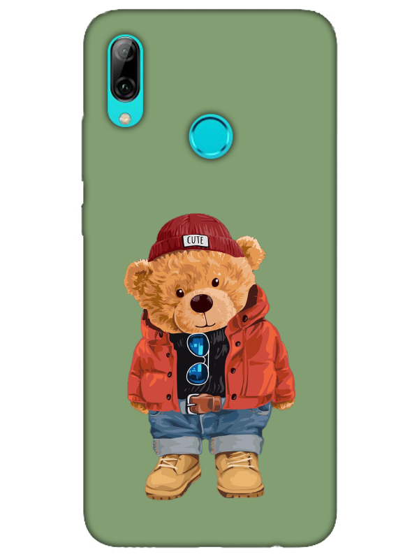 Huawei%20P%20Smart%202019%20Teddy%20Bear%20Yeşil%20Telefon%20Kılıfı