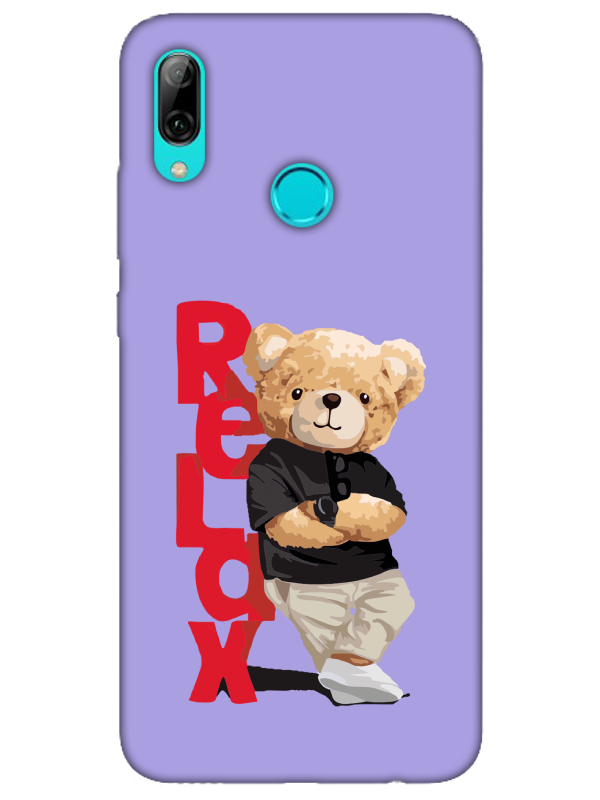 Huawei%20P%20Smart%202019%20Teddy%20Bear%20Relax%20Lila%20Telefon%20Kılıfı