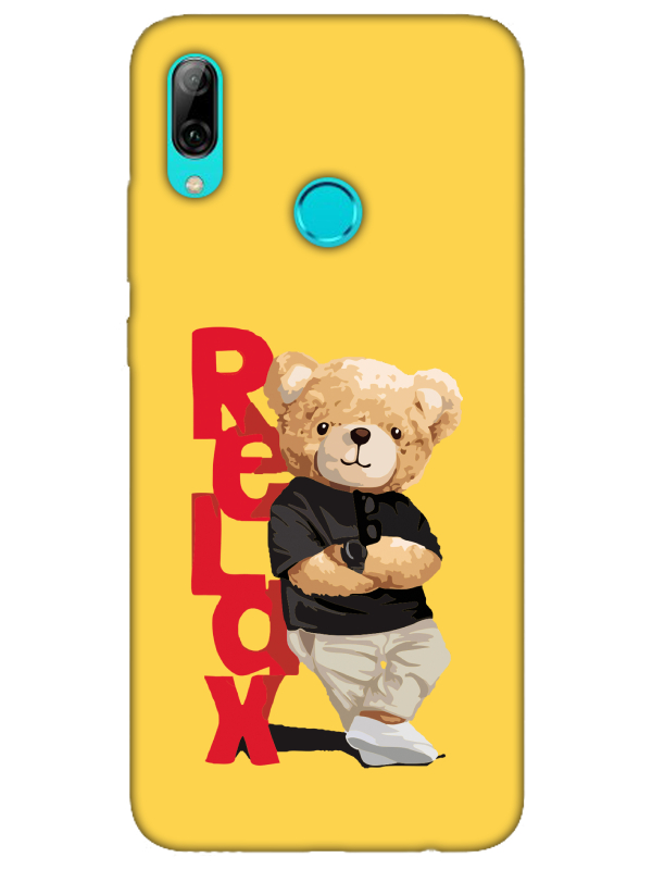 Huawei%20P%20Smart%202019%20Teddy%20Bear%20Relax%20Sarı%20Telefon%20Kılıfı