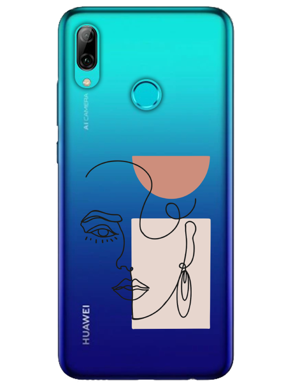 Huawei%20P%20Smart%202019%20Women%20Art%20Şeffaf%20Telefon%20Kılıfı